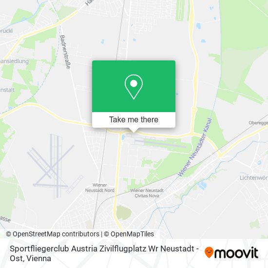 Sportfliegerclub Austria Zivilflugplatz Wr Neustadt - Ost map