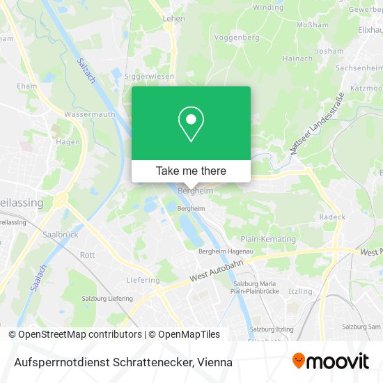 Aufsperrnotdienst Schrattenecker map