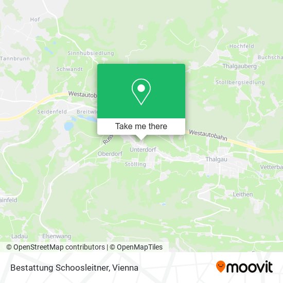 Bestattung Schoosleitner map