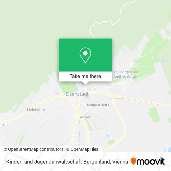 Kinder- und Jugendanwaltschaft Burgenland map