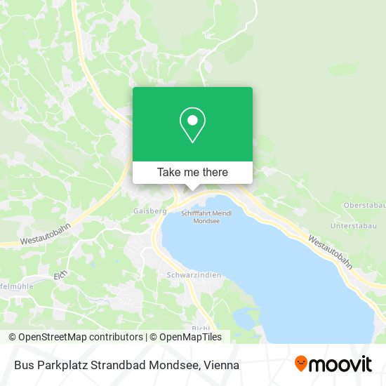 Bus Parkplatz Strandbad Mondsee map