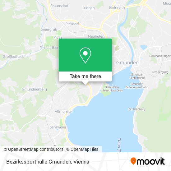 Bezirkssporthalle Gmunden map