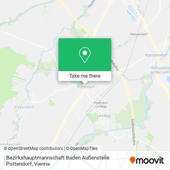 Bezirkshauptmannschaft Baden Außenstelle Pottendorf map