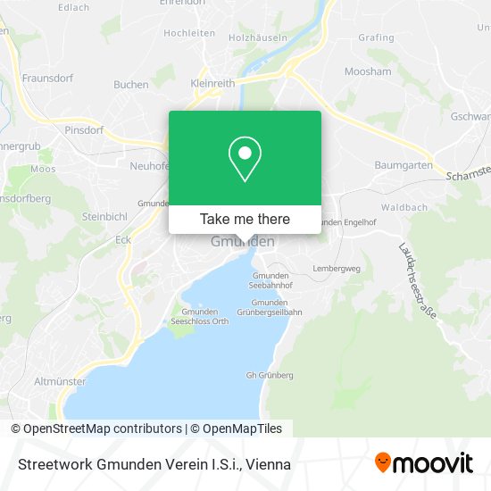 Streetwork Gmunden Verein I.S.i. map