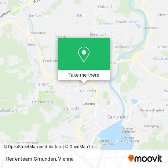 Reifenteam Gmunden map