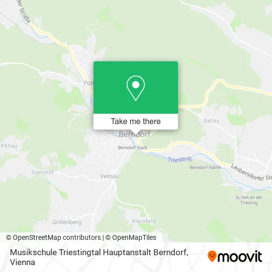 Musikschule Triestingtal Hauptanstalt Berndorf map