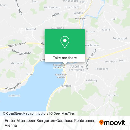 Erster Atterseeer Biergarten-Gasthaus Rehbrunner map