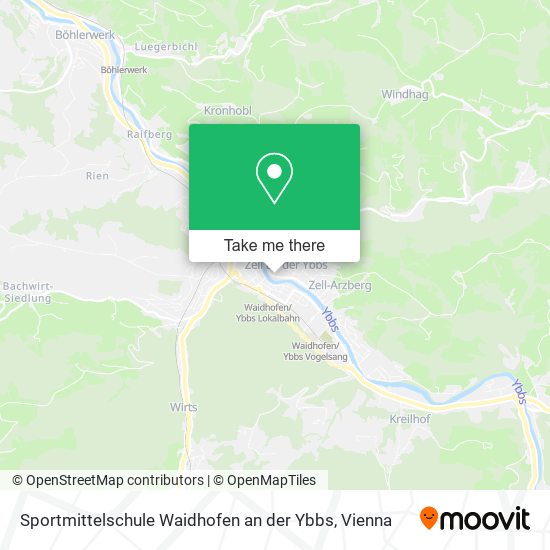 Sportmittelschule Waidhofen an der Ybbs map