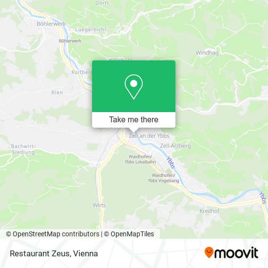 Restaurant Zeus map