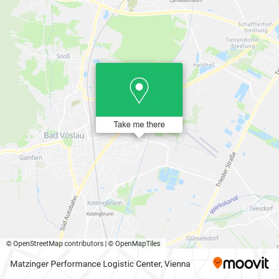 Matzinger Performance Logistic Center map