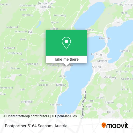 Postpartner 5164 Seeham map