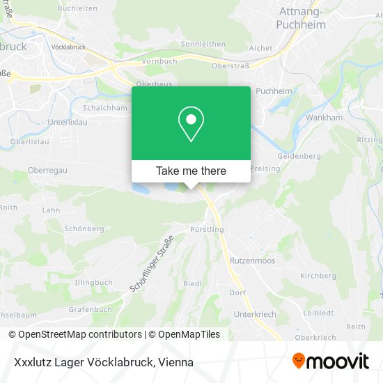 Xxxlutz Lager Vöcklabruck map