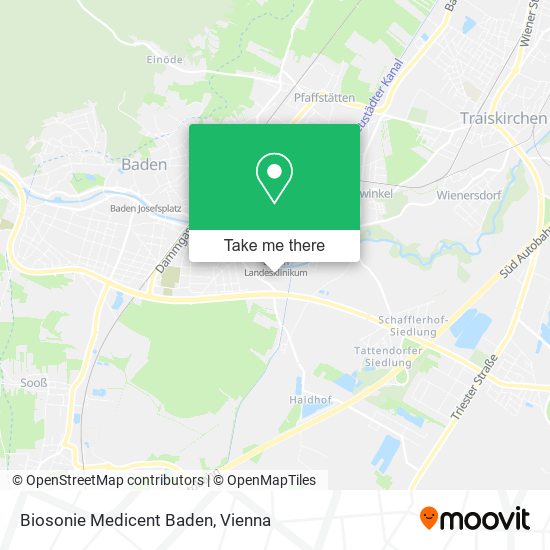 Biosonie Medicent Baden map