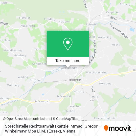 Sprechstelle Rechtsanwaltskanzlei Mmag. Gregor Winkelmayr Mba Ll.M. (Essex) map
