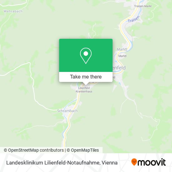 Landesklinikum Lilienfeld-Notaufnahme map