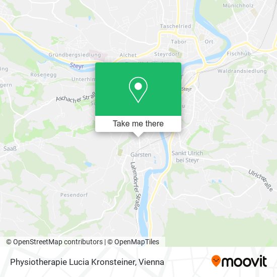 Physiotherapie Lucia Kronsteiner map