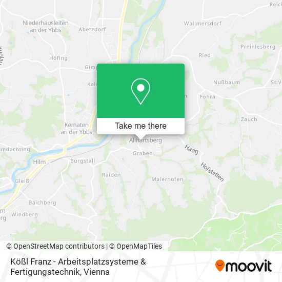 Kößl Franz - Arbeitsplatzsysteme & Fertigungstechnik map