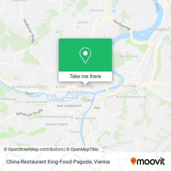 China-Restaurant King-Food-Pagode map