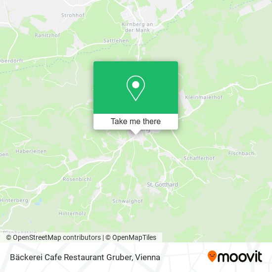 Bäckerei Cafe Restaurant Gruber map
