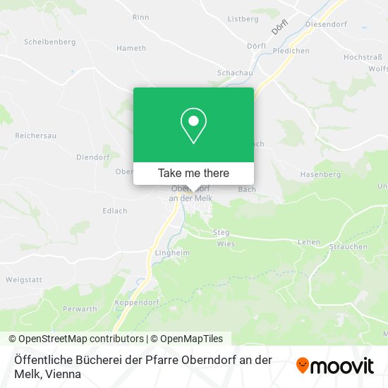 Öffentliche Bücherei der Pfarre Oberndorf an der Melk map