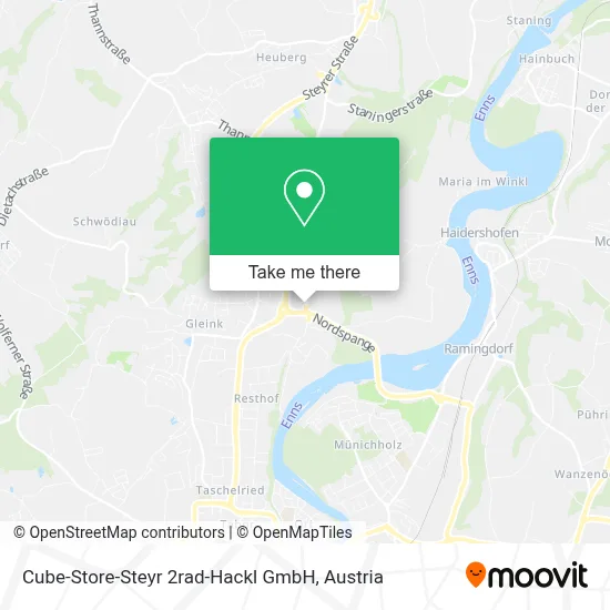 Cube-Store-Steyr 2rad-Hackl GmbH map