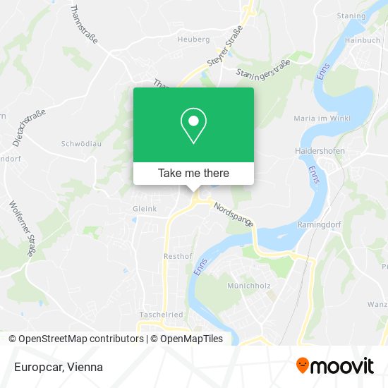 Europcar map