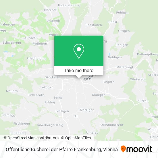 Öffentliche Bücherei der Pfarre Frankenburg map