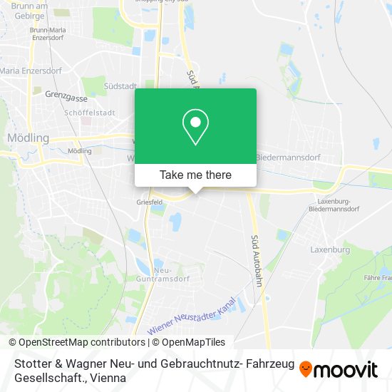 Stotter & Wagner Neu- und Gebrauchtnutz- Fahrzeug Gesellschaft. map