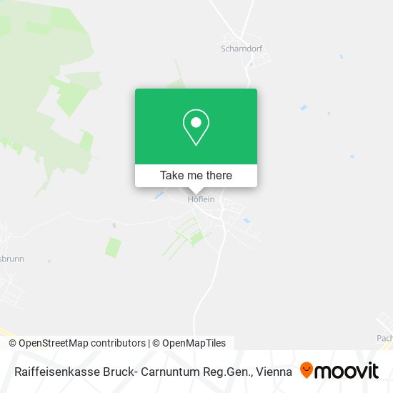 Raiffeisenkasse Bruck- Carnuntum Reg.Gen. map