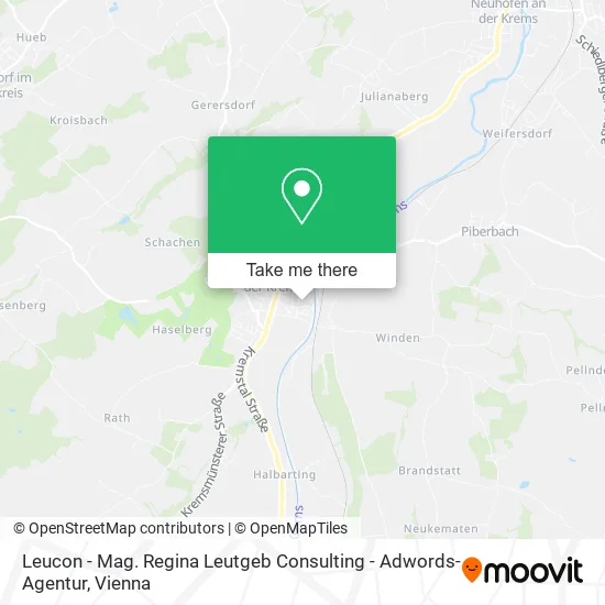 Leucon - Mag. Regina Leutgeb Consulting - Adwords-Agentur map