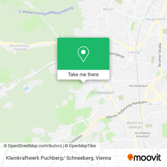 Kleinkraftwerk Puchberg/ Schneeberg map