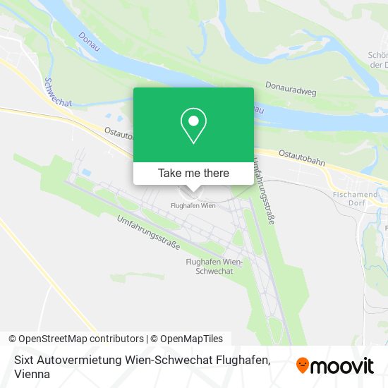 Sixt Autovermietung Wien-Schwechat Flughafen map