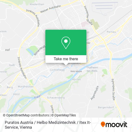 Puratos Austria / Helbo Medizintechnik / Itex It-Service map