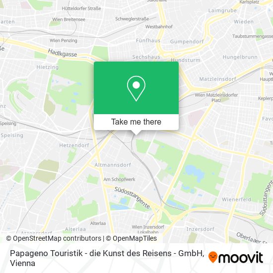 Papageno Touristik - die Kunst des Reisens - GmbH map