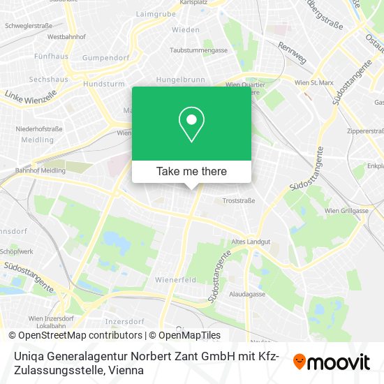 Uniqa Generalagentur Norbert Zant GmbH mit Kfz-Zulassungsstelle map