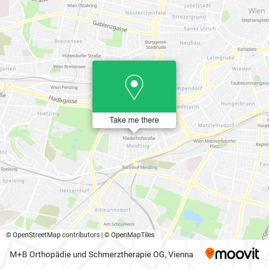 M+B Orthopädie und Schmerztherapie OG map