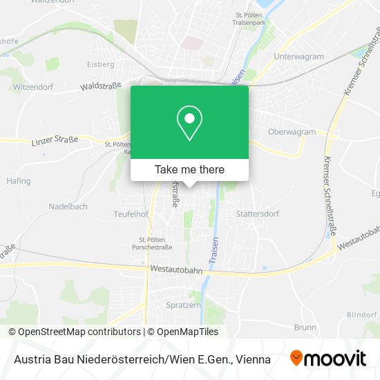 Austria Bau Niederösterreich / Wien E.Gen. map