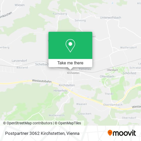 Postpartner 3062 Kirchstetten map