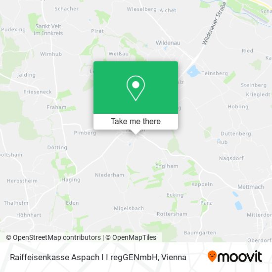 Raiffeisenkasse Aspach I I regGENmbH map