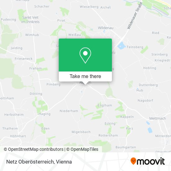 Netz Oberösterreich map