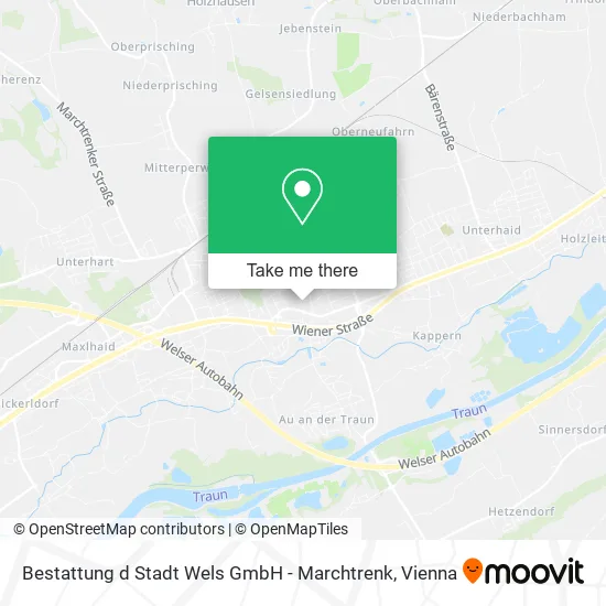 Bestattung d Stadt Wels GmbH - Marchtrenk map