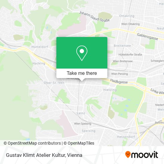 Gustav Klimt Atelier Kultur map