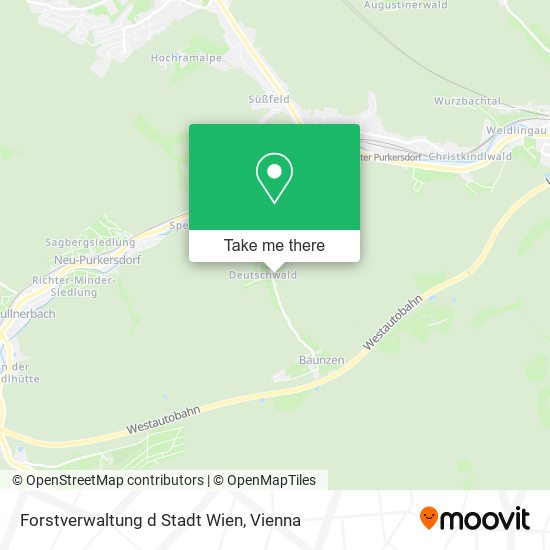 Forstverwaltung d Stadt Wien map