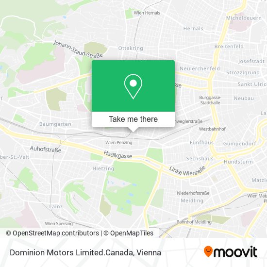 Dominion Motors Limited.Canada map