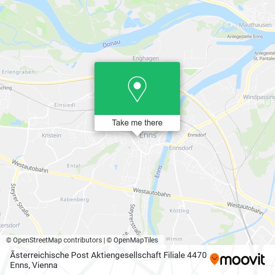 Ãsterreichische Post Aktiengesellschaft Filiale 4470 Enns map