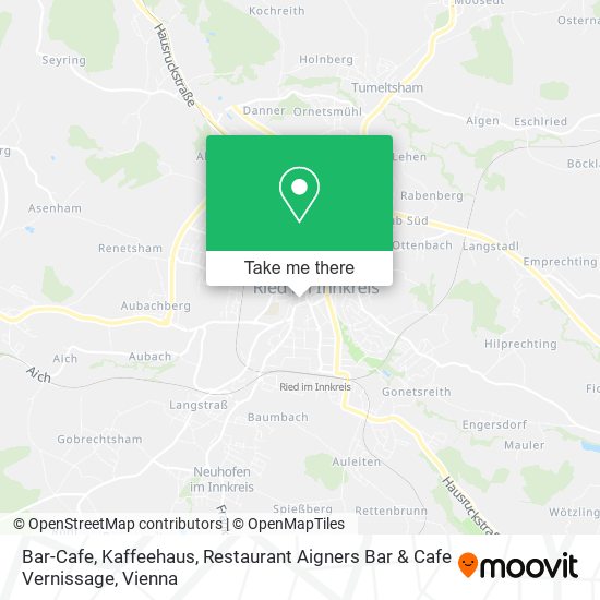 Bar-Cafe, Kaffeehaus, Restaurant Aigners Bar & Cafe Vernissage map
