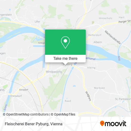 Fleischerei Berer Pyburg map