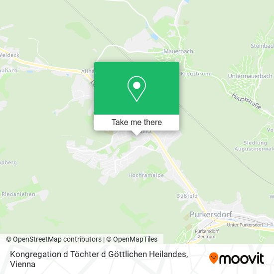 Kongregation d Töchter d Göttlichen Heilandes map