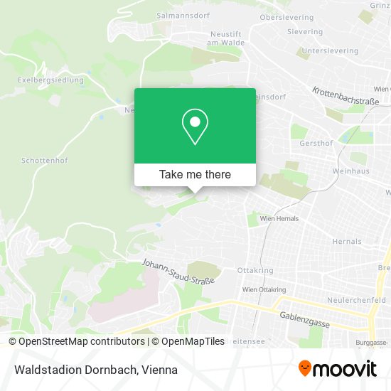 Waldstadion Dornbach map