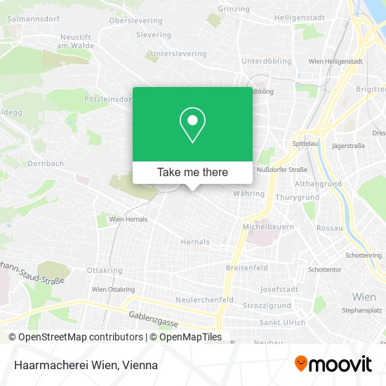 Haarmacherei Wien map